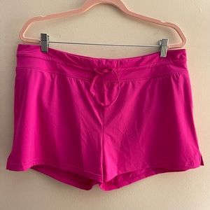 ATHLETA Surge Swim Short , Board Short XL | Electric Fuchsia Pink #3739776 NWOT